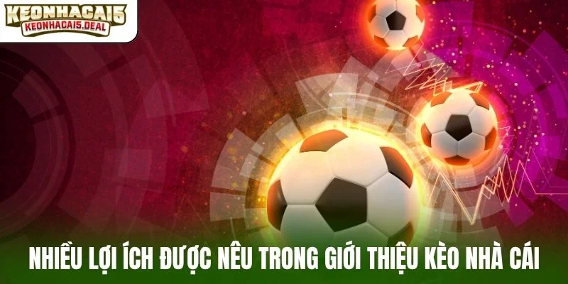 Nhiều lợi ích được nêu trong giới thiệu kèo nhà cái